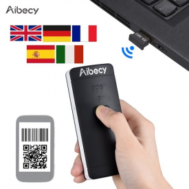 Aibecy P2000 Portable BT Wireless USB Wired 1D 2D Image Barcode Scanner