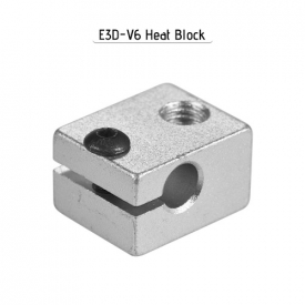 Aluminum V6 Heat Block for V6 Extruder Hotend Hot End Heating Accessories 20 * 16 * 12mm for Makerbot 3D Printer