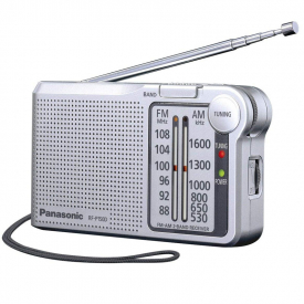 Panasonic RF-P150DEG-S Portable FM/AM Radio – Silver