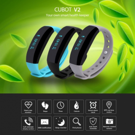 CUBOT V2 Smart BT Call Sport Watch Wristband Bracelet 0.88″ Screen Time Text Call Reminder Pedometer Sleep Monitor Remote camera Anti-lost for iPhone 6 6S 6 Plus 6S Plus 7 7 Plus Samsung S6 S7 edge Android 4.3 iOS 8 or above