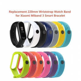 Replacement 220mm Wriststrap Watch Band for Xiaomi Miband 3 Smart Bracelet