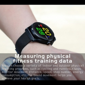 K88 Smart Band Smart Bracelet Smart Watch Heart Rate Sleep Monitor Intelligent Reminder Anti-lost Remote Control Sports Tracker Call Reject Messages IPS 3D 1.22″ Big Screen 300mAh Large Battery