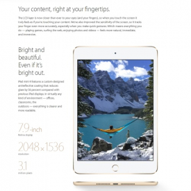 Apple iPad mini 4 Wi-Fi Only Tablet PC 7.9 inches 128GB  China Version (Refurbished)