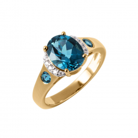London Blue Topaz Devotion Ring