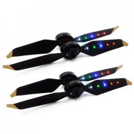 GoolRC 2 Pair LED Flash Low-Noise Quick Release Propeller CW/CCW Props for DJI Mavic Pro / Mavic Pro Platinum FPV Drone