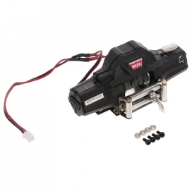 Warn Double Motors Winch w/ Remote Controller Receiver for 1/10 Traxxas HSP Redcat RC4WD Tamiya Axial SCX10 D91 HPI RC Crawler Car