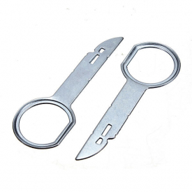 2x Radio Stereo Release Removal Tool Key for VW Audi Mercedes Porsche
