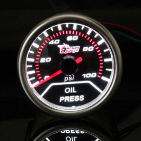 2″ 52MM Universal Auto Red LED Oil Pressure Car Gauge Meter