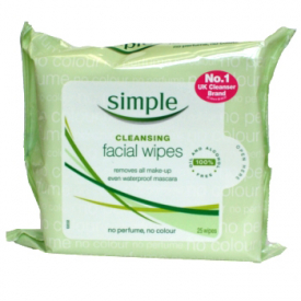 Simple Facial Cleansing Wipes 25s