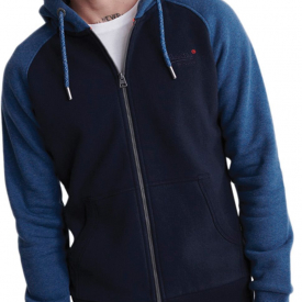 Superdry Orange Label Classic Raglan Zip Hoodie