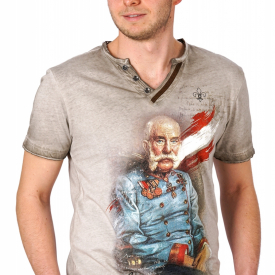 Traditional German T-Shirt FRANZ – JOSEF beige
