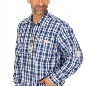 German traditional shirt blue