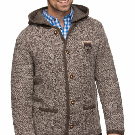 Traditional german cardigan INGMAR beigemelange
