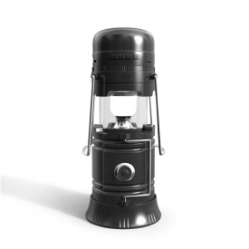 Wireless BT Speaker LED Flashlight Black