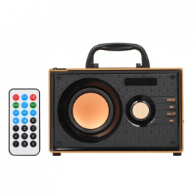 RS-A200  Solid Wood Wireless Bluetooth Speaker with Remote Control