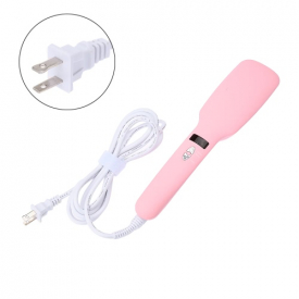 2 in 1 Hair Straightener Electric Ionic Hair Straightening Comb LED Display 100-240V