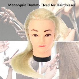 23″ Cosmetology Mannequin Training Head Hairdresser Styling Practice Head Model with Clamp