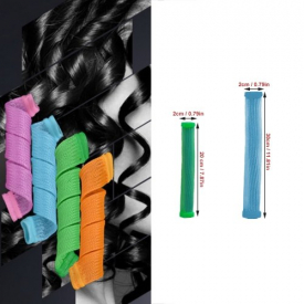 18Pcs DIY Magic Hair Curlers Hair Rollers Night Sleep Flexible Soft Pillow Hair Rollers With 2 Hair Hooks DIY Hair Styling Rollers Tools