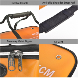 40cm/45cm Outdoor Folding EVA Bucket Fishing Bag Case Portable Camping Hiking Bucket with Handle