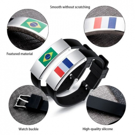 2018 Football World Cup Flag Pattern Sports Bracelet
