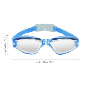 Adjustable Water Resistant Anti-fog UV Shield Protection Swimming Goggles Adult Glasses with Nose Clip Storage Box