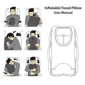Inflatable Lightweight PortableTravel Pillow