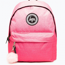 Hype Pink Speckle Fade Backpack School Bag