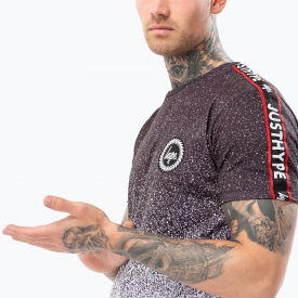 Hype Jh Race Speckle Fade Men’s Black/white T-Shirt | Size XX-Small