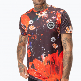 Hype Floral Storm Men’s Multi T-Shirt | Size Medium