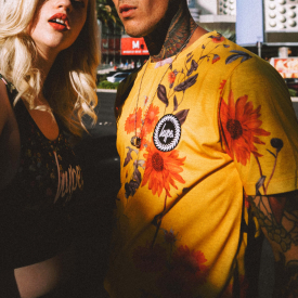 Hype Yellow Wood Men’s Black/yellow T-Shirt | Size 2X-Large