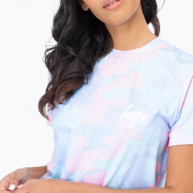 Hype Unicamo Women’s Multi T-Shirt | Size 4