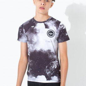 Hype Black Space Kids T-Shirt | Size 14Y