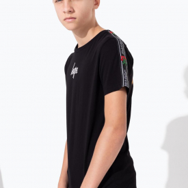 Hype Venom Floral Kids Black T-Shirt | Size 15Y