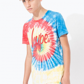 Hype Tie Dye Kids Multi T-Shirt | Size 11-12