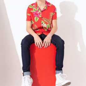 Hype Red Hawaii Kids Shirt | Size 3-4