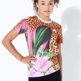 Hype Leopard Spot Kids Multi T-Shirt | Size 15Y