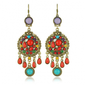 Ethnic Tassel Ear Drop Earrings