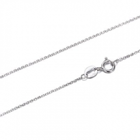 18K White Gold Chain Necklace Pendant 18 inches Jewelry Necklace Women Fine Gift