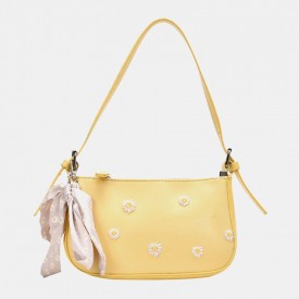 Women Dotted Daisy Printed Shoulder Bag