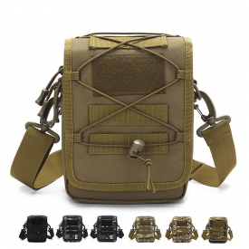 Men Nylon Waterproof Tactical Camo Outdoor Crossbody Bag