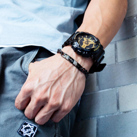 Inspirational Slogan Titanium Steel Bracelet