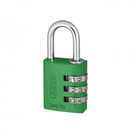 Abus 145/30 Green Combination Aluminium Padlock 46580