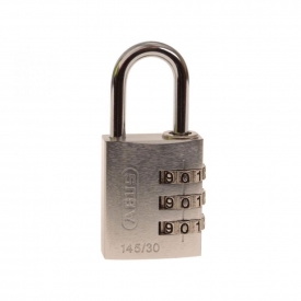 Abus 145/30 Silver Combination Aluminium Padlock 46583