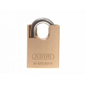 Abus 65/40 Brass Padlock Close Shackle Carded