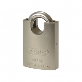Abus 90RK/50 Titalium Padlock Close Stainless Steel Shackle Card