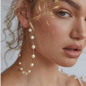 Big Circle Earrings Retro Minimalist Exaggerated Earrings