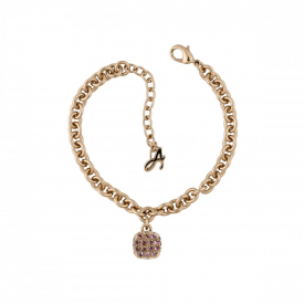 Pave square bracelet created with Swarovski crystals