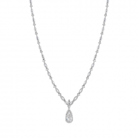 Classic Navette Pear Drop Necklace