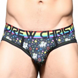 Andrew Christian Almost Naked Naughty Unicorn Briefs – Rainbow L