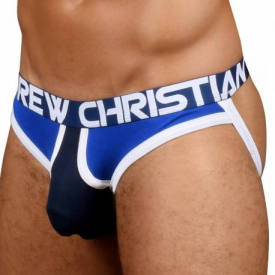 Andrew Christian Almost Naked Retro Premium Brief Jock – Navy – Royal XS